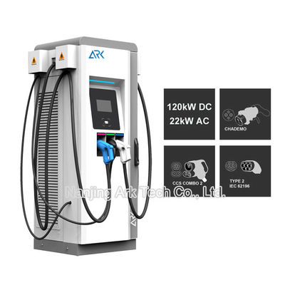 Outdoor IP54 IEC 61851 EV Fast Charging Stations Fan Cooling