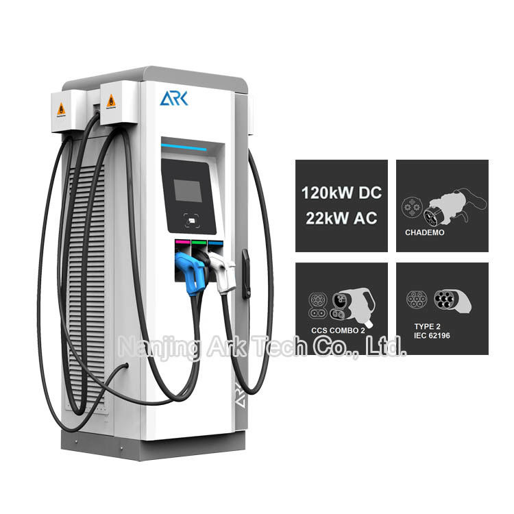 Outdoor IP54 IEC 61851 EV Fast Charging Stations Fan Cooling